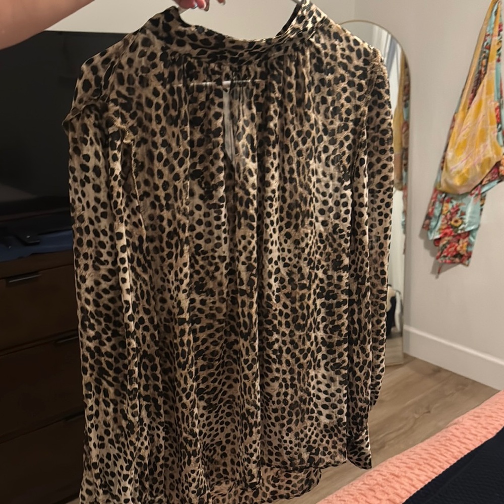 H&M Leopard Print Blouse